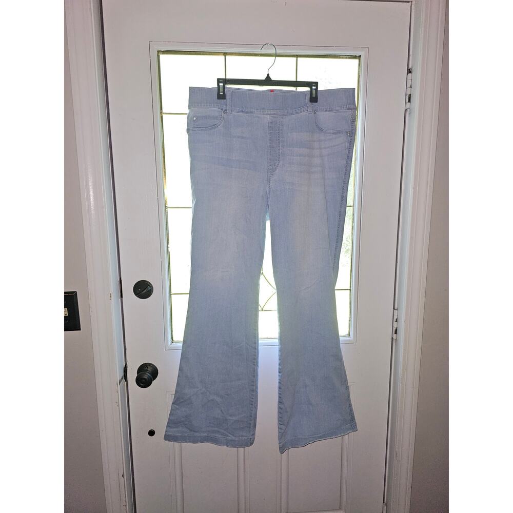 Spanx 3X Light Wash Flares